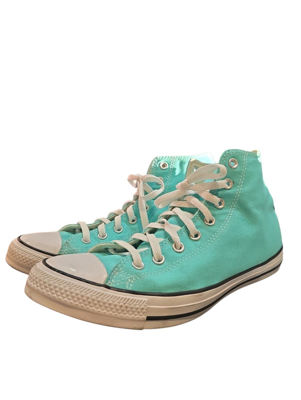 Converse All Stars, Hightop, Teal, Size Women 12.5, Men 10.5